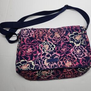 Vera Bradley Retired Katalina Pink Messenger Laptop Crossbody School Bag